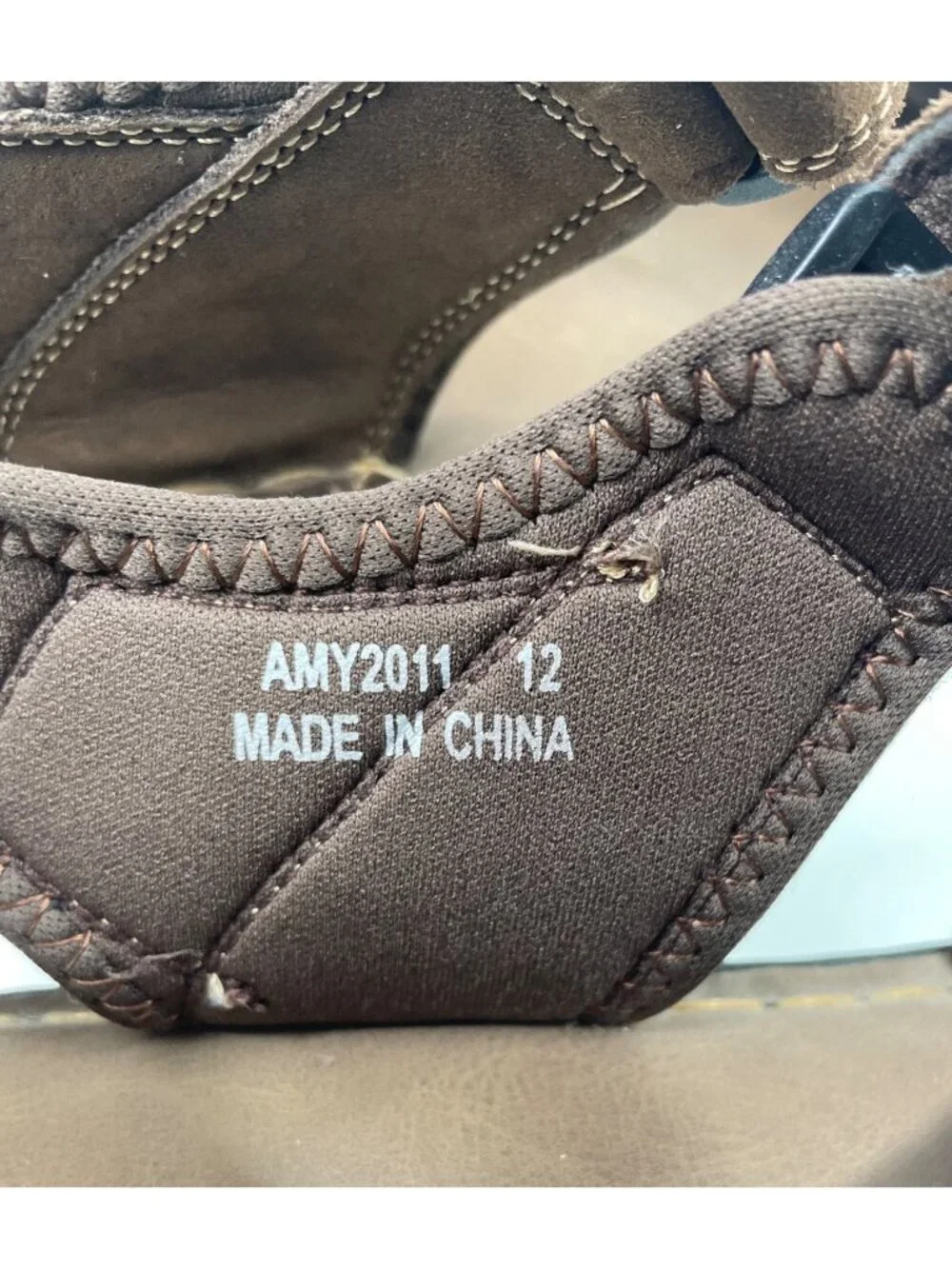 Jousen Mens AMY2011 Brown Adjustable Strap Open Toe Casual Sandals Size 12